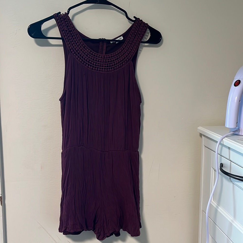 Maroon Charlotte Russe Romper